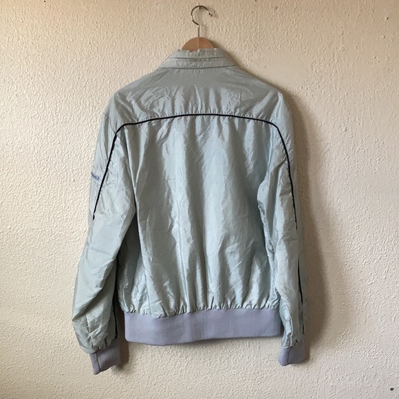 Vintage 80โs Stroh Light Beer Bomber Windbreaker Unisex Silver Grey Medium - Picture 9 of 9